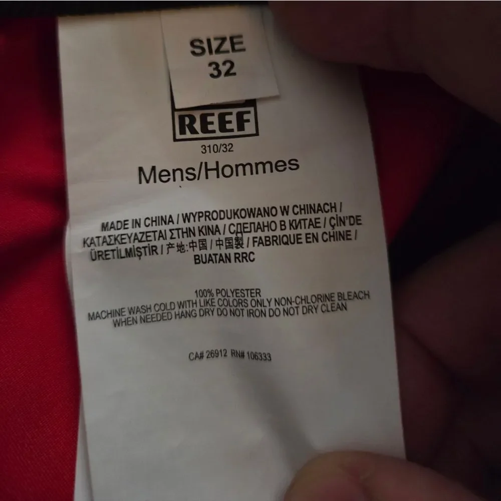 Reef Lucas 4 Shortie Boardshorts Sz 32